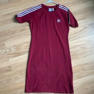 Burgundy Red Adidas Dress